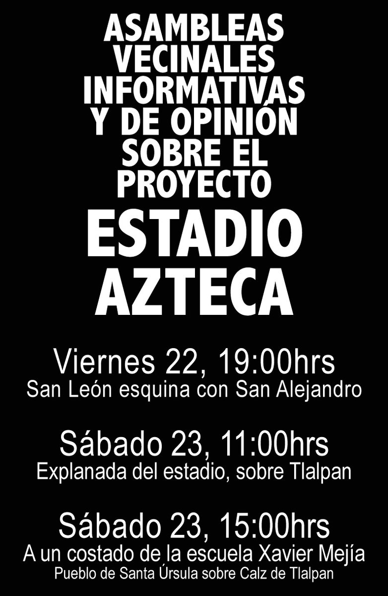CopAComunitaria's tweet photo. Asambleas vecinales programadas
👇👇👇 https://t.co/5LumtnPd2l