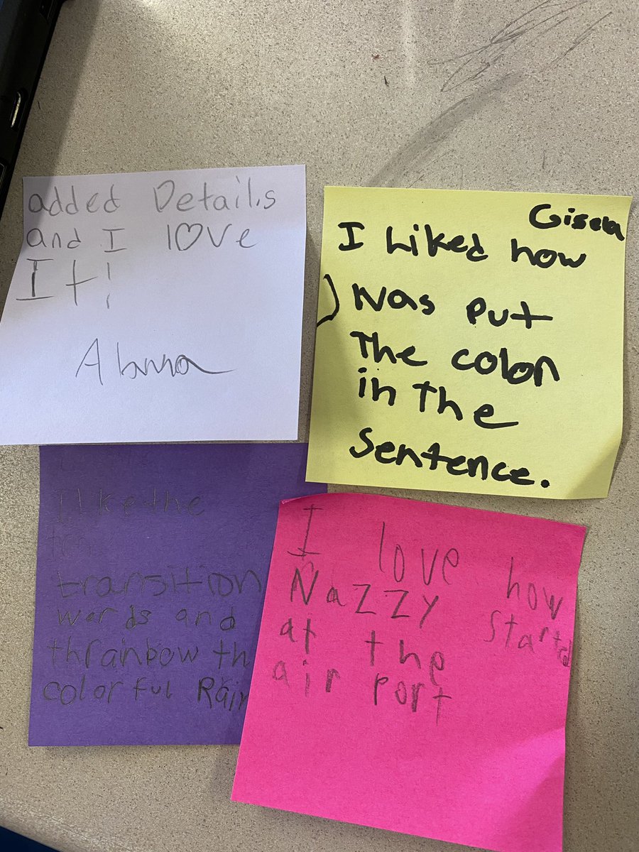 clarksclass_'s tweet photo. Nothing better than a publishing party on a Friday!! We published our final pieces from our first writing unit and had a #FeedbackFriday where we practiced giving specific feedback!! #clarkcrew #feedbackfordays https://t.co/g8ngmta6UP