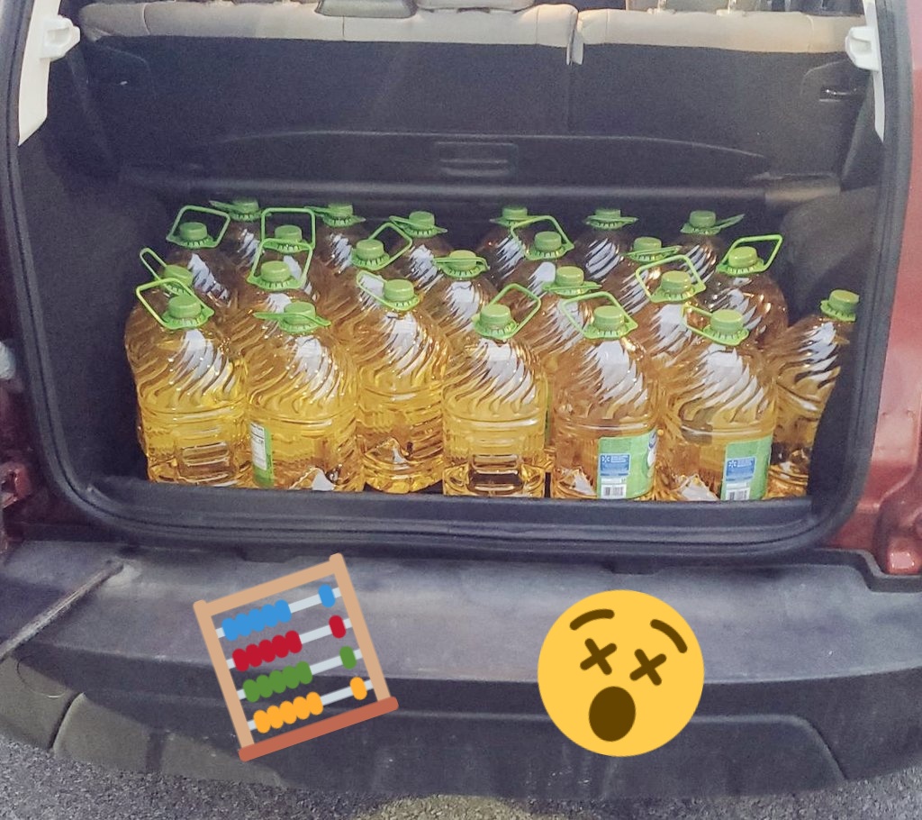 ispplutonium's tweet photo. We're the women your math teacher warned you about! "If each container holds x liters of oil..." #NationalChemistryWeek #ISP #ispplutonium #purduechem https://t.co/fM39sFx1PW
