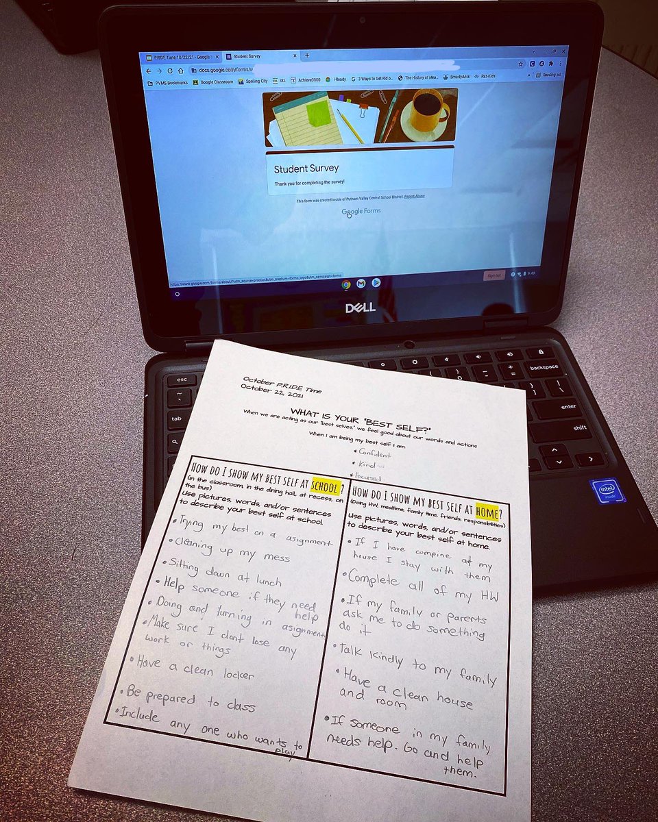 laurensoprano1's tweet photo. Exploring character and our best selves during P.R.I.D.E. Time, our whole-school advisory period! 💙#pvmsPRIDE @TmccartyTravis @JackieLevinePV @rulerapproach https://t.co/h8lSX6etOG