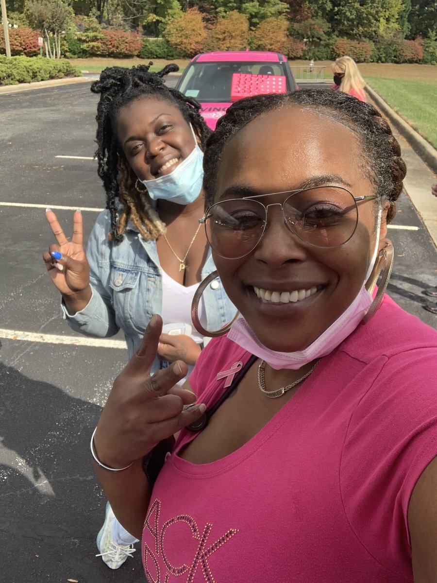 Much fun today as we honor those impacted by Breast Cancer and helping to continue the research for early detection! #NBCEBreastCancerAwareness #NBCEFamily #NBCEWearsPink @H3Greensboro <a href="/1malonezone/">Andre Malone</a>