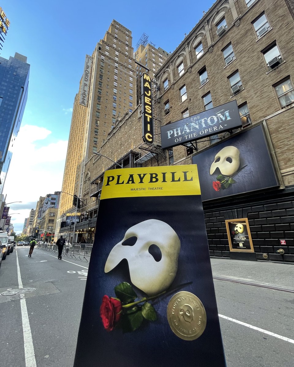 After 588 days, The Phantom of the Opera has returned to the Majestic Theatre. Follow along with us this evening as we celebrate our return to Broadway! #PhantomIsBack #PhantomBroadway