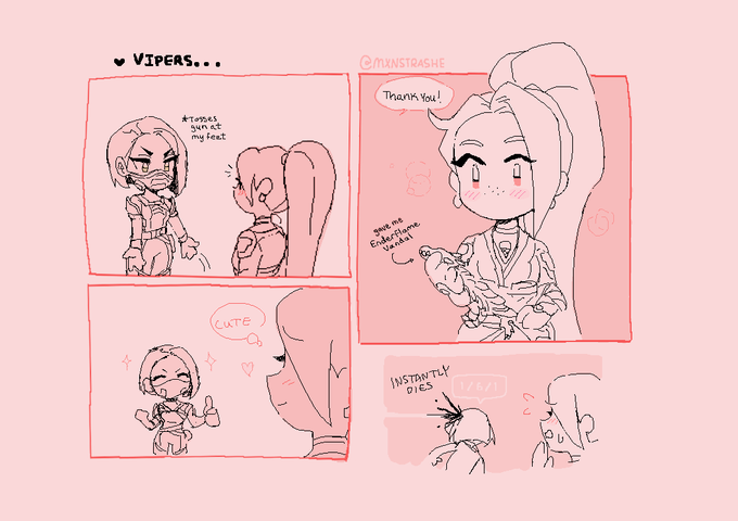 nice vipers are so cute but so bad 🤍 #ValorantArt 