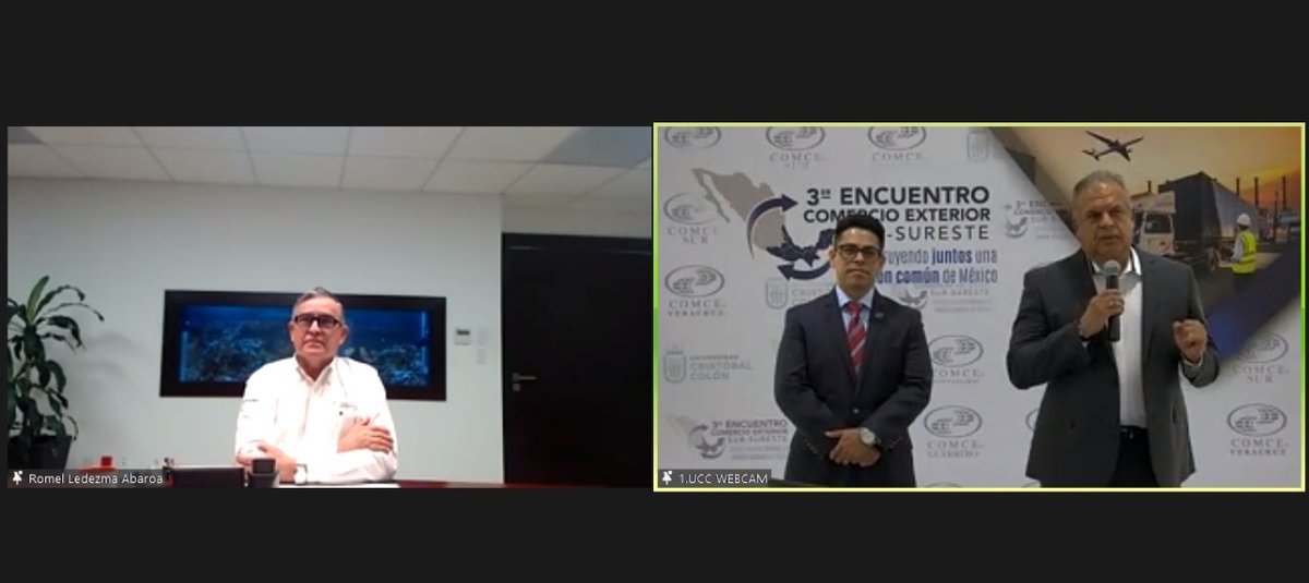 ecesscomce's tweet photo. 📌Clausura del 3er Encuentro de Comercio Exterior Sur Sureste en conjunto de la Administración Portuaria Integral de Veracruz.
👉¡Agradecemos su participación en estos dos días!
#SomosCOMCE #CESS2021 https://t.co/b0WEZ0r8i7