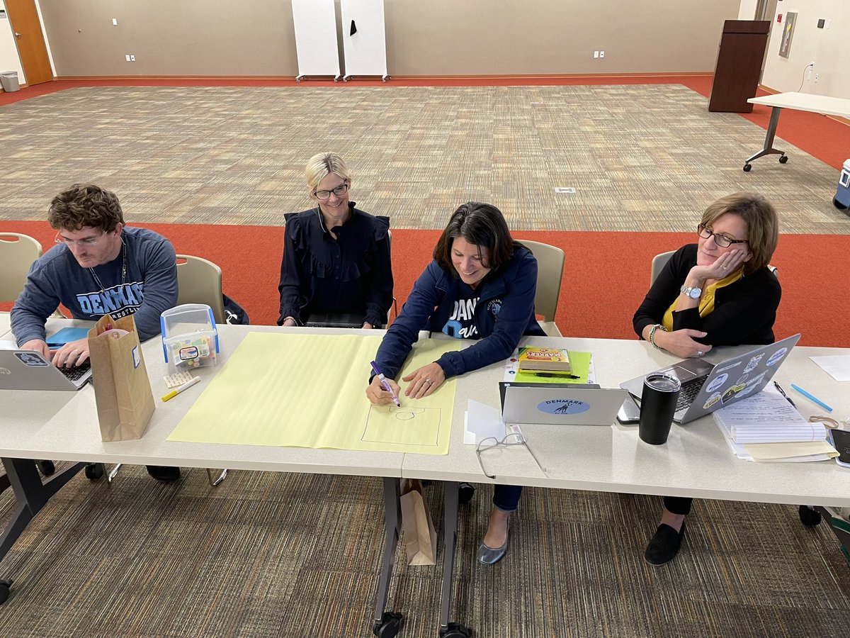 MrsKaylaDuncan's tweet photo. We had a FABULOUS day ideating how to bring the mission of @DenmarkHS to life! Ensuring instructional consistency & increasing SS ownership via exec functioning. #forALLstudents #tandlservesupport #forsythpln #personalizedlearning #designthinking https://t.co/mPLmYsUa9M