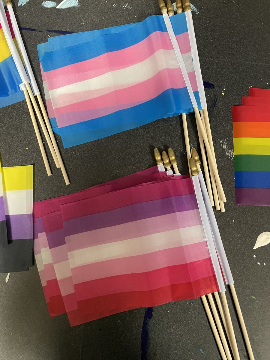 GsaChavez's tweet photo. Join GSA and get free flags and stickers🏳️‍🌈🏳️‍⚧️⚧ can you name them all?👀 #gsa #chavezhighschool https://t.co/nbldIJjva3