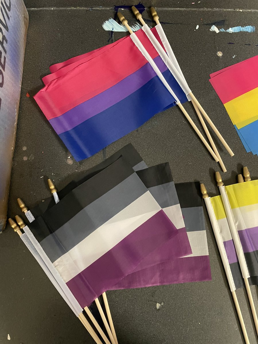 GsaChavez's tweet photo. Join GSA and get free flags and stickers🏳️‍🌈🏳️‍⚧️⚧ can you name them all?👀 #gsa #chavezhighschool https://t.co/nbldIJjva3