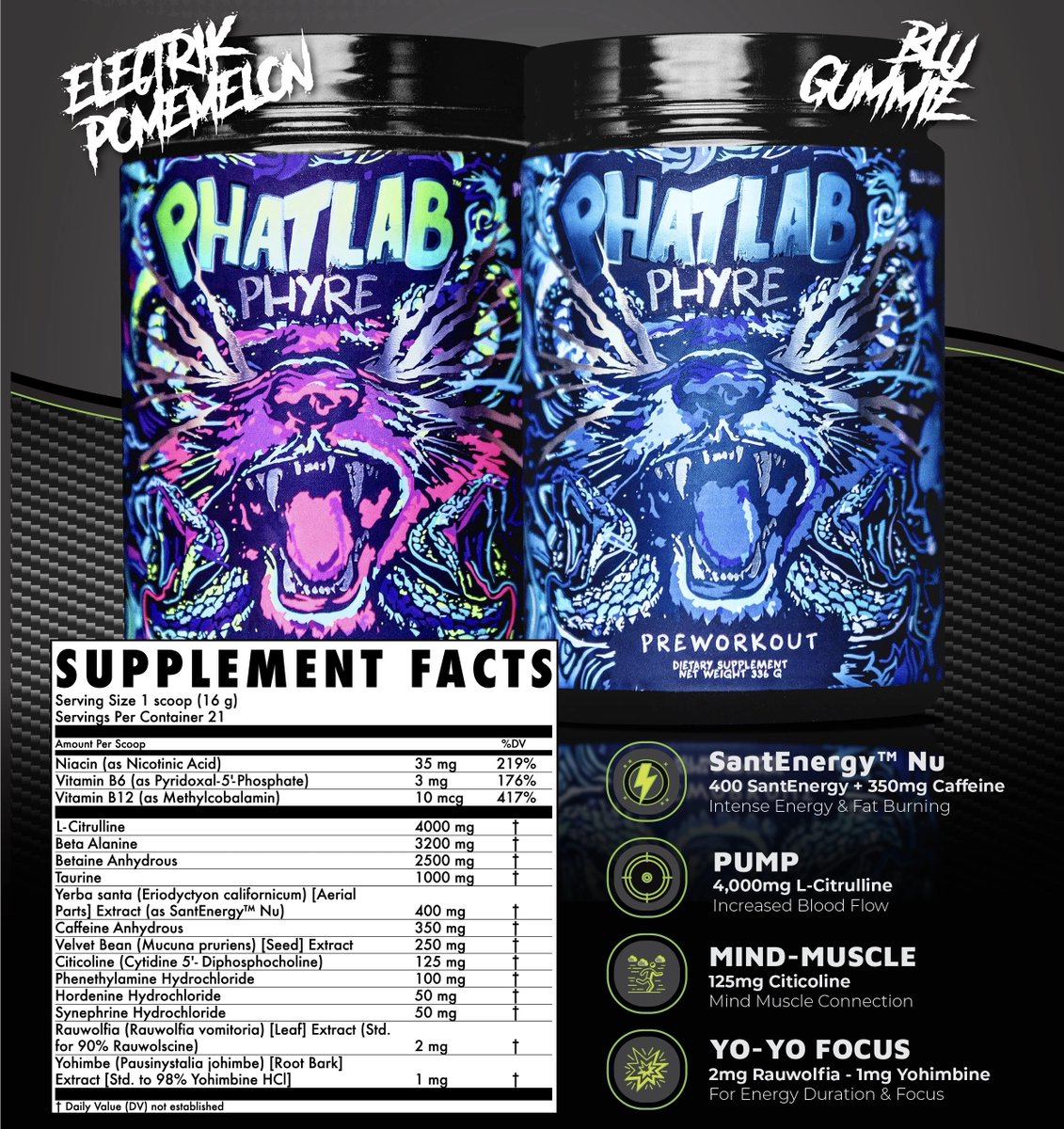 PricePlow's tweet photo. Are you ready for Cleveland's most intense pre workout? Because @ssprafka15 at @NutriFitCle has it for you in Phatlab PHYRE:
https://t.co/ATXDejVTt0

This formula is loaded up, but without TOO much caffeine at 350mg... plenty of 'bonus stimulants' to keep you fired up though! https://t.co/OWpnBz7p4b
