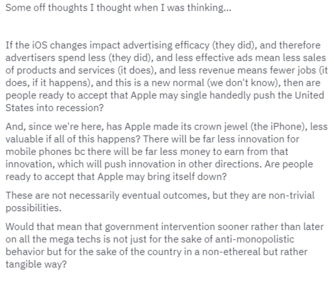 MarketingMax.com (@marketingmax) on Twitter photo This is the hottest take on Facebook Ads and iOS14 I’ve seen…
From the ever so smart <a href="/OphirGottlieb/">Ophir Gottlieb</a>
CC: <a href="/cmikulin/">Chris Mikulin</a> <a href="/social_savannah/">Social Savannah</a> <a href="/marketerdylan/">Dylan Carpenter</a> <a href="/herrmanndigital/">David Herrmann</a> This is the hottest take on Facebook Ads and iOS14 I’ve seen…
From the ever so smart <a href="/OphirGottlieb/">Ophir Gottlieb</a>
CC: <a href="/cmikulin/">Chris Mikulin</a> <a href="/social_savannah/">Social Savannah</a> <a href="/marketerdylan/">Dylan Carpenter</a> <a href="/herrmanndigital/">David Herrmann</a>