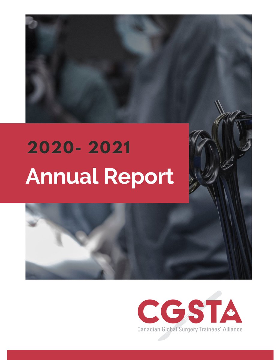 cgstaglobalsurg's tweet photo. Our Annual Report is out! Check out some of our accomplishments in the past year. We are grateful for all the support from our peers and mentors over the past year. https://t.co/JFQ9S7iFBJ https://t.co/Axxm36hHd8