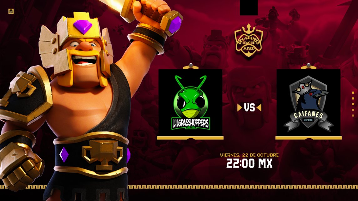 Arrancamos en el torneo Pro Players League🎖
 
En nuestro primer encuentro nos enfrentaremos a <a href="/CaifanesCoc/">CAIFANES - COC</a> 🔥 

Los invitamos a la trasmisión en el canal de <a href="/MissWen84/">Miss❤️Wen</a> 10 pm 🇲🇽
 facebook.com/PROplayersZONE…
