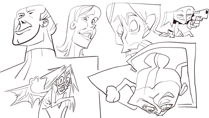 NGL im going through some gender related anxiety lately so all i've been doing is retweet shitposts, but here is some sketches for you famished lot. 