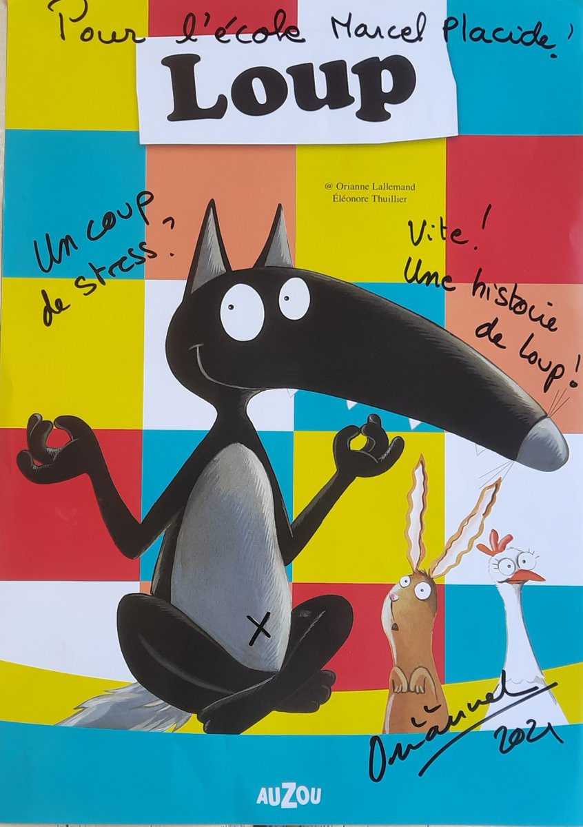 La classe de CE2 a eu le privilège d'accueillir Mmes LALLEMAND Orianne et THUILLIER Eléonore, respectivement auteure et dessinatrice des albums de jeunesse, Le LOUP ! Un beau moment de partage ! <a href="/CircoFdF1/">Circo FORTdeFRANCE 1</a> <a href="/acmartinique/">Académie de Martinique</a> <a href="/editionsauzou/">Editions Auzou</a>