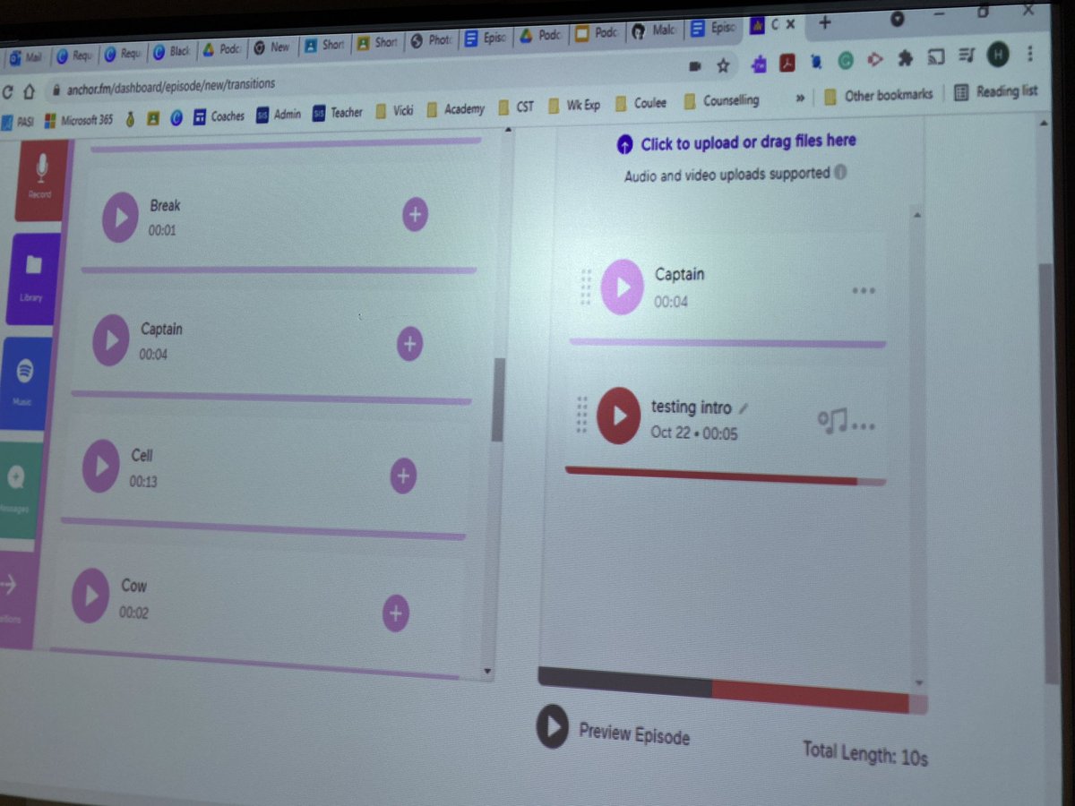 MrsKannekens's tweet photo. Day 2 of podcasting with #Info10 and @hlaturnas at @EagleButtePRSD8 in @PrairieRoseSD8
Our practice topic is “our favourite website” - today features:
✏️writing a script
🎙recording a practice intro in @anchor
🎵sampling music and sound effects in the anchor library https://t.co/5IhAhZCzR7
