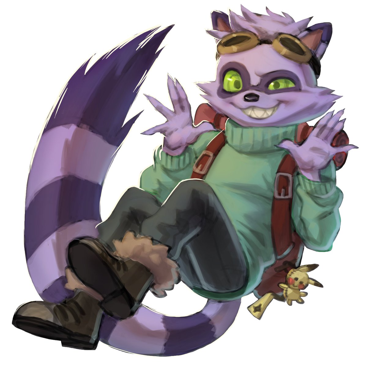 Mainframe110's tweet photo. @DuoraDoll I was #10 in the telephone chain! Anthros are outside of my artistic comfort zone, but that just means I had all the more fun interpreting the character in my style! My work was passed on to the talented @HolHorses https://t.co/yul58dKrEY