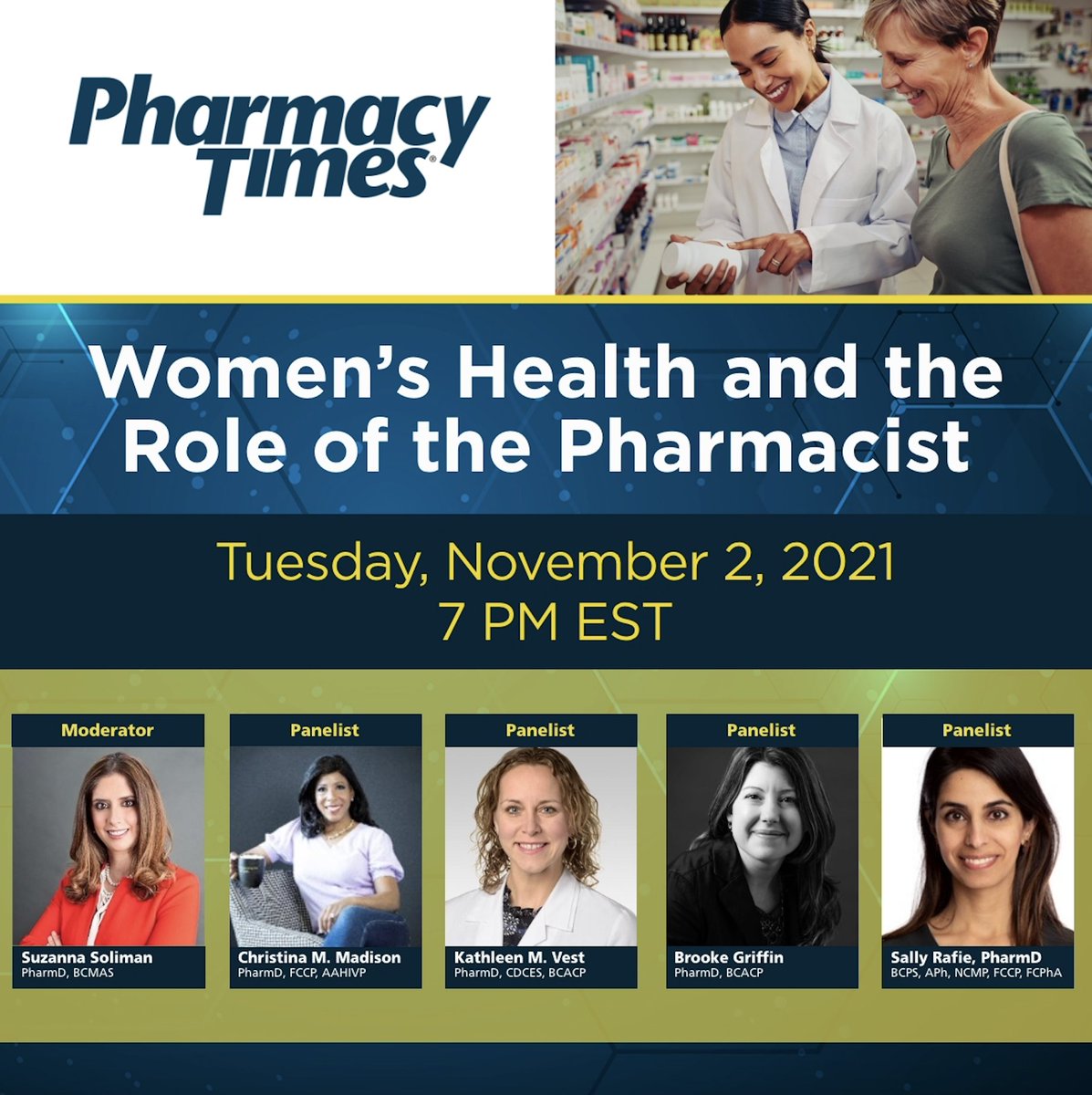 During the pandemic, people are discovering how important it is to take care of your health especially women who have growing concerns regarding missed health screenings during the COVID-19 pandemic. Secure your spot on 11/2 at 7 PM EDT.

Register now: bit.ly/3E1QGD8