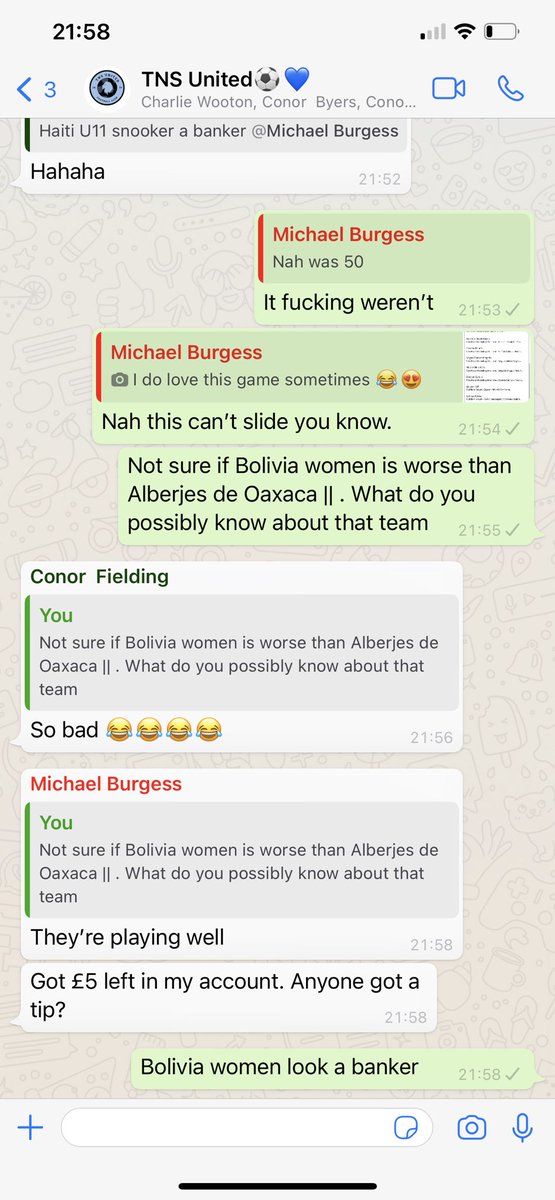 TobyTev's tweet image. Nah this done me. Friday night accas💰Geezers bet on Bolivia women and Alebrijes de Oaxaca || in a 10 fold then tries saying ‘they’re playing well’ @MGHBurgess ladies and gentlemen😂😂😂😂😂😂