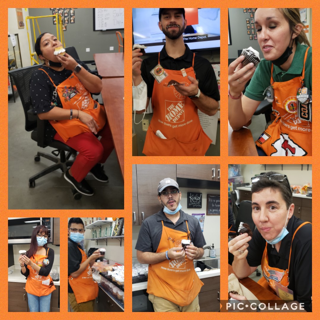 It's cupcake day at Slaughter Lane Home Depot for CAM! #slaughterstrong #6563 #CAM