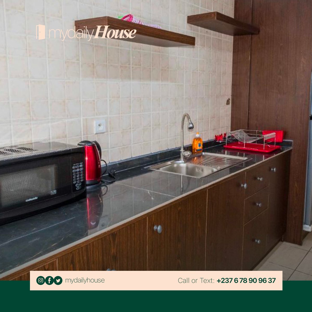 MyDailyHouse's tweet image. Helloo Daily Peeps,
C’est déjà le week-end et le week-end tout est permis…ou presque 😅.
Autorisez-vous une escapade dans notre Studio meublé de Bonapriso (Armée de l’air) 🤩.
N’attendez pas, réservez dès maintenant !!
#Douala #Cameroun #Bonapriso #Weekend #Vacances #Fun #Trip