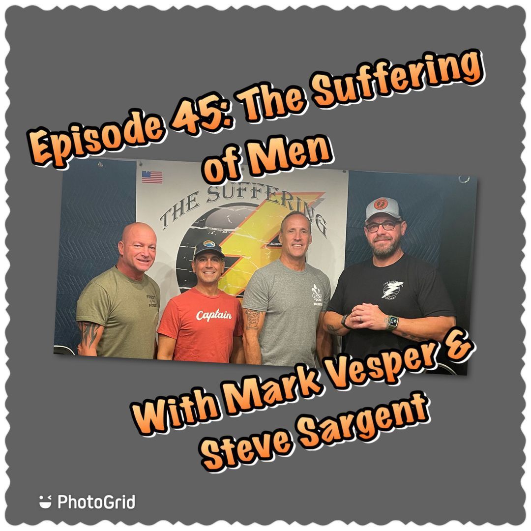 TheSufferingPo1's tweet photo. Coming Sun. at 4am. Episode 45: The Suffering of Men with Mark Vesper & Steve Sargent. Link our bio @thesufferingpodcast . Available on Apple, Spotify, Google.
#men #keepsuffering #authenticcommunity #bandofbrothers #menhurt #bluffofman #menssupport https://t.co/iCqBl3xogk