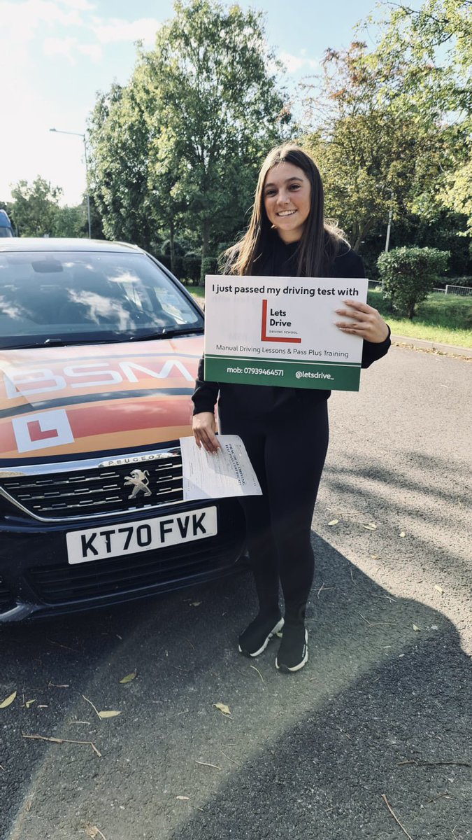LetsDrive__'s tweet photo. Congratulations Libbie for passing your practical driving test on your first attempt at Tilbury DTC.

Good luck and safe driving!

#bsm #bsmdrivingschool #congratulations #welldone #greatdrive #greatdriver #drivesafely #drivesafe #safedriving #safedriver #goodluck #letsdrive https://t.co/3A1duTsYrJ