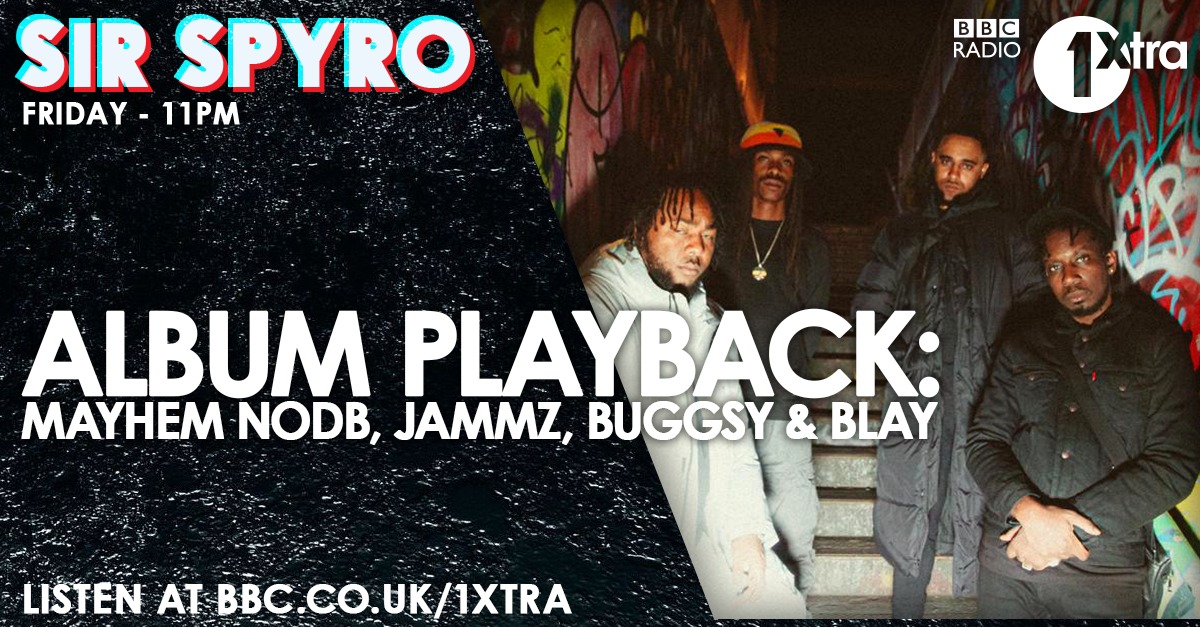 SIRSPYRO's tweet photo. 11pm on @1Xtra 

Avengers album playback  ft @MaYHem_NODB @Jammz @Bugnum1 

New🔥 @bignarstie @ItsBigZuu @Crossycrs @Flirta_D @iamgraft @JonEClayface @LadyLeshurr @laughta1 @Unclemez @pmoney @SOLARGE_E300 @Syer_B @SNOW667 @thebugzoo @DJTRAVIS_T @Villain_SoBow &amp;M🔊🔊🔊🔊🔊🔊 https://t.co/uAKh6gK16Y