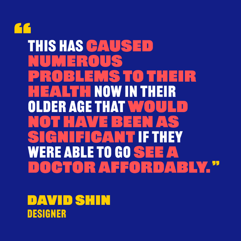 VitalStrat's tweet photo. "Finding affordable health insurance has always been a challenge for my parents. For the majority of my life, they went uninsured. This meant that they weren't always able to see a medical professional when they got hurt." 

- David Shin

#ReimaginePublicHealth

Swipe --->