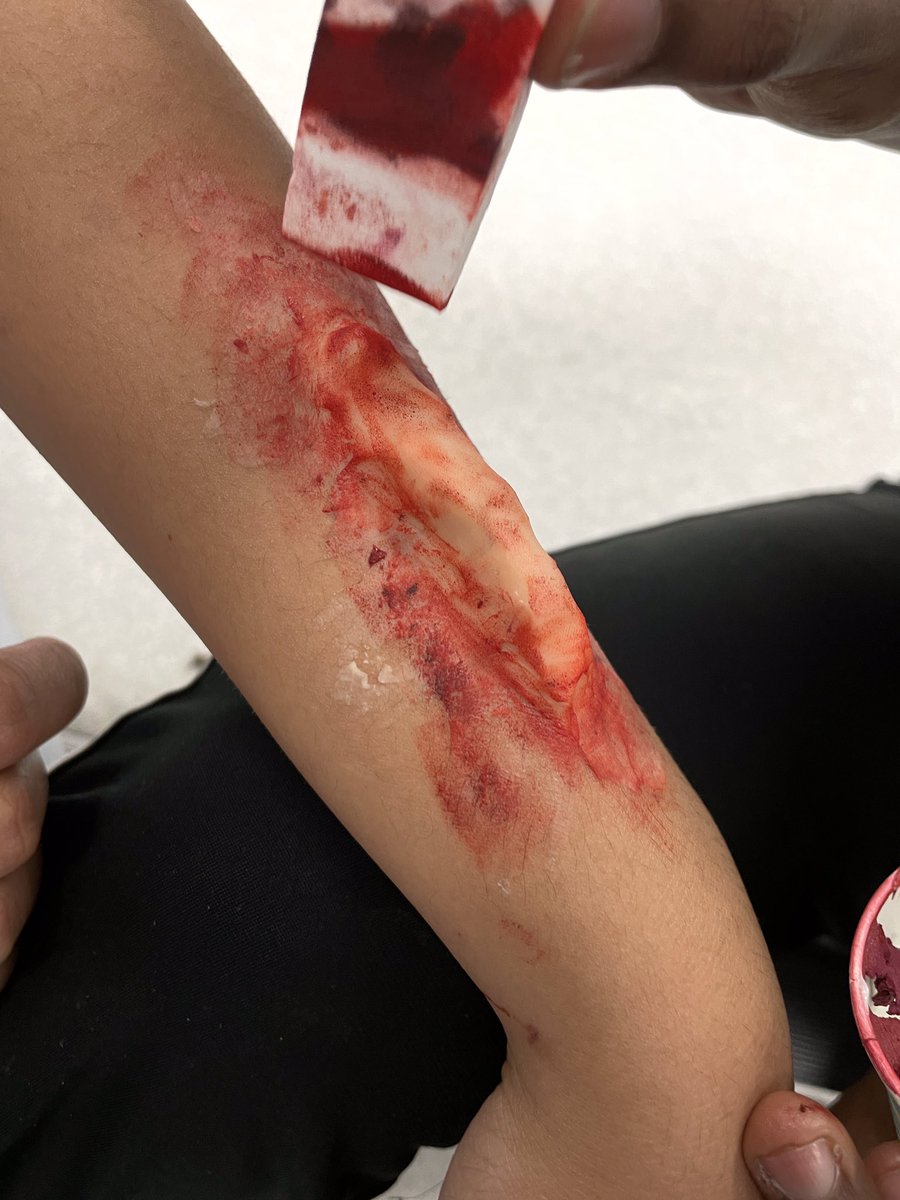 SJB_CCSD's tweet photo. Showcase of Learning with grade 8 drama. Great movie makeup!!! https://t.co/27jRSzczw0