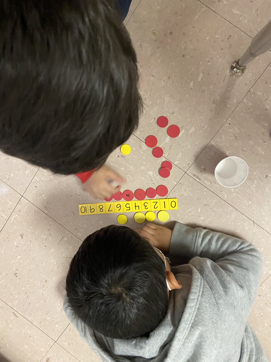 Our Kindergarten mathematicians proving their number comparisons using a number path! #stallionstrong #whatmathematiciansdo <a href="/SusanLoveless23/">Susan Loveless</a>