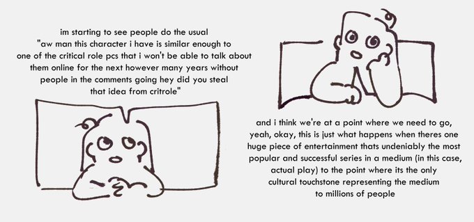 heres a very silly train of thought i had today (the moral is that i should put down my phone and play games with my friends)
#dnd #criticalrole 