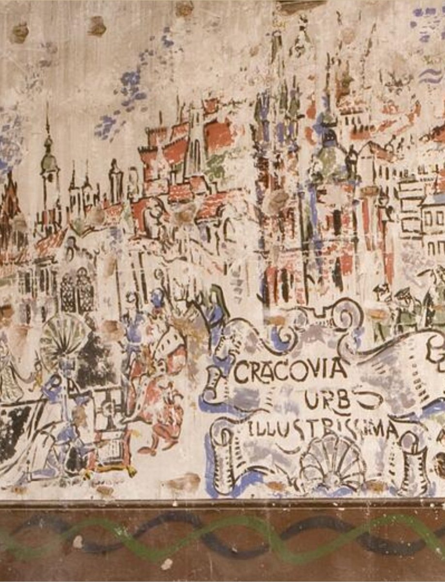 SilenceInPolish's tweet photo. A mural of Kraków, painted by Polish soldiers stationed in Arbroath during the Second World War.

From https://t.co/vvpDQvkjGo archives https://t.co/RuYd1aq0F7