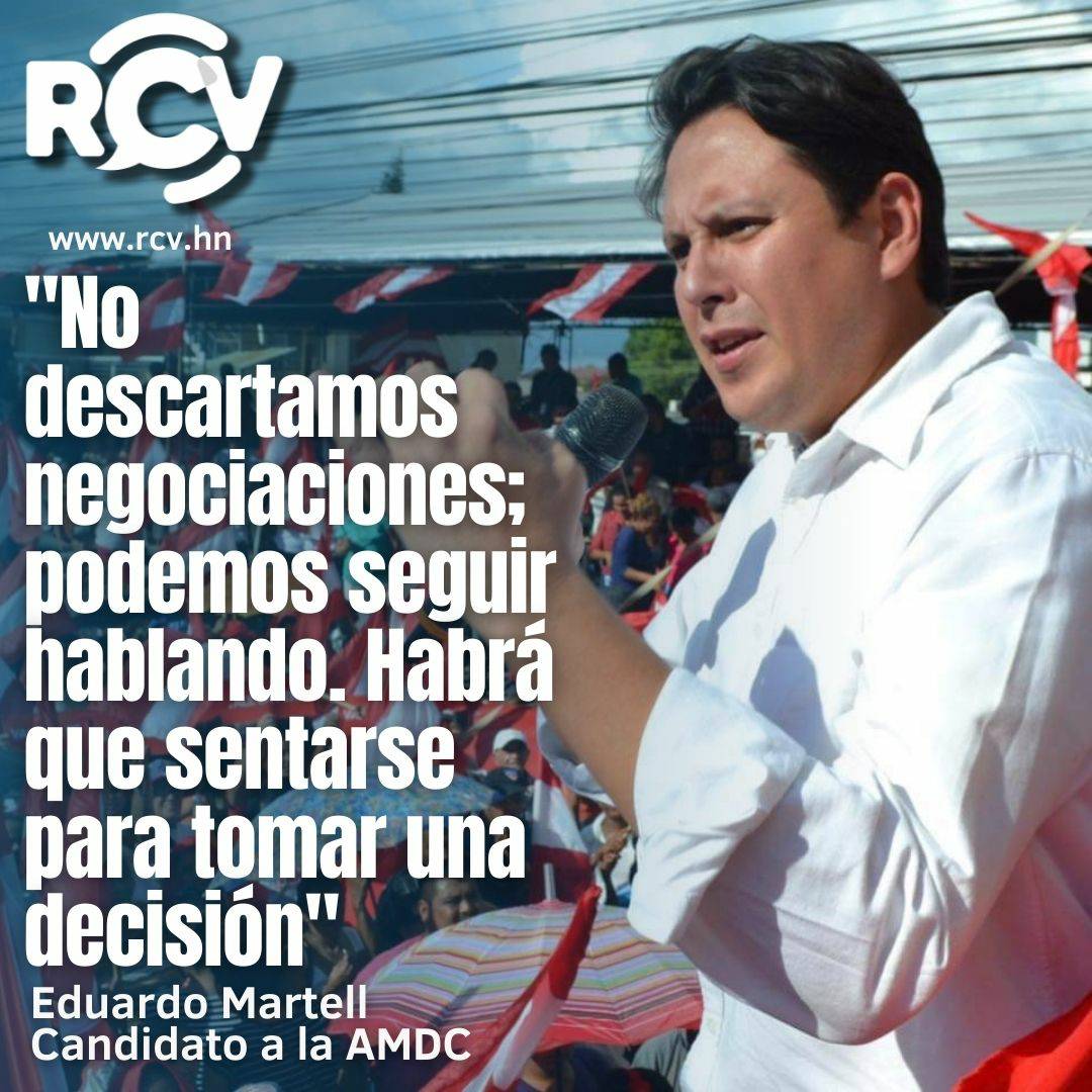 RCVHonduras's tweet photo. 🔴#RCVEnvivo | @debate_punto
El candidato a la Alcaldía Municipal del Distrito Central (AMDC), @MartellPLH, no descarta unidad con #Partido_Liberal y #PSH y hace un llamado para tomar una decisión.
DESCARGA nuestra APP ⬇️
https://t.co/w9bGGch7yd https://t.co/mDTCKleqIY