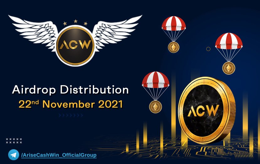 CoinArise's tweet photo. 📢Phase 01 
Airdrop distribution for all the participants who completed all the task as per the campaign rules will take place on 22nd November 2021. Upto 500 ACW coins will distributed among all the participants with the total pool reward of 500,000 ACW tokens worth $50,000 usdt https://t.co/TNgUtIn5m2