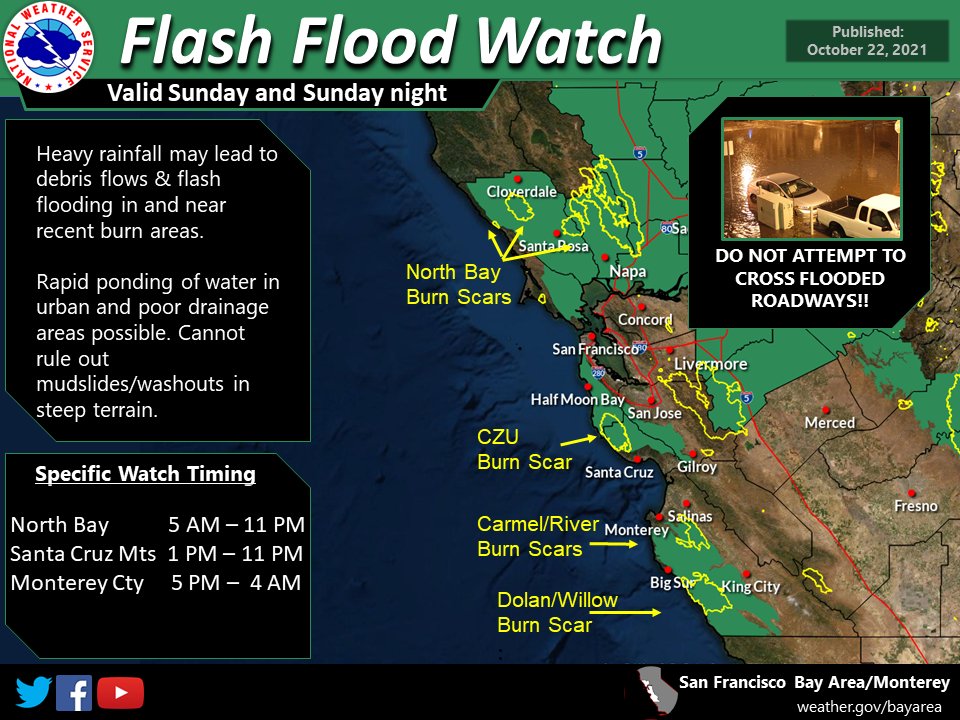 ⚠️Park Closure 10/24⚠️ Sugarloaf Ridge State Park will be closed this Sunday due to flash flood warnings. The park will reopen when conditions improve.