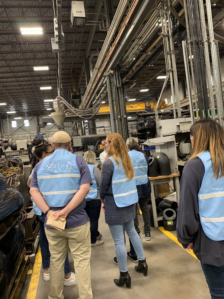 ShawneePublic's tweet photo. SPS counselors partnered with @shawneeforward, @GCTechOK and @GeorgFischer to learn about #ICAP and job opportunities at @GeorgFischer. #ShawneeSTRONG @oksde #oklaed https://t.co/XlXiH4xe2n