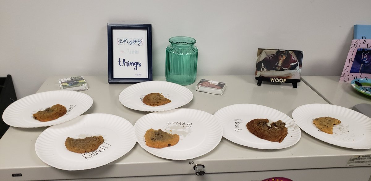 LSMSlibrary's tweet image. Great day in the LSMS library! Cookie tasting, pinkout, book fair, and mindfulness activities. #rsdlibraries