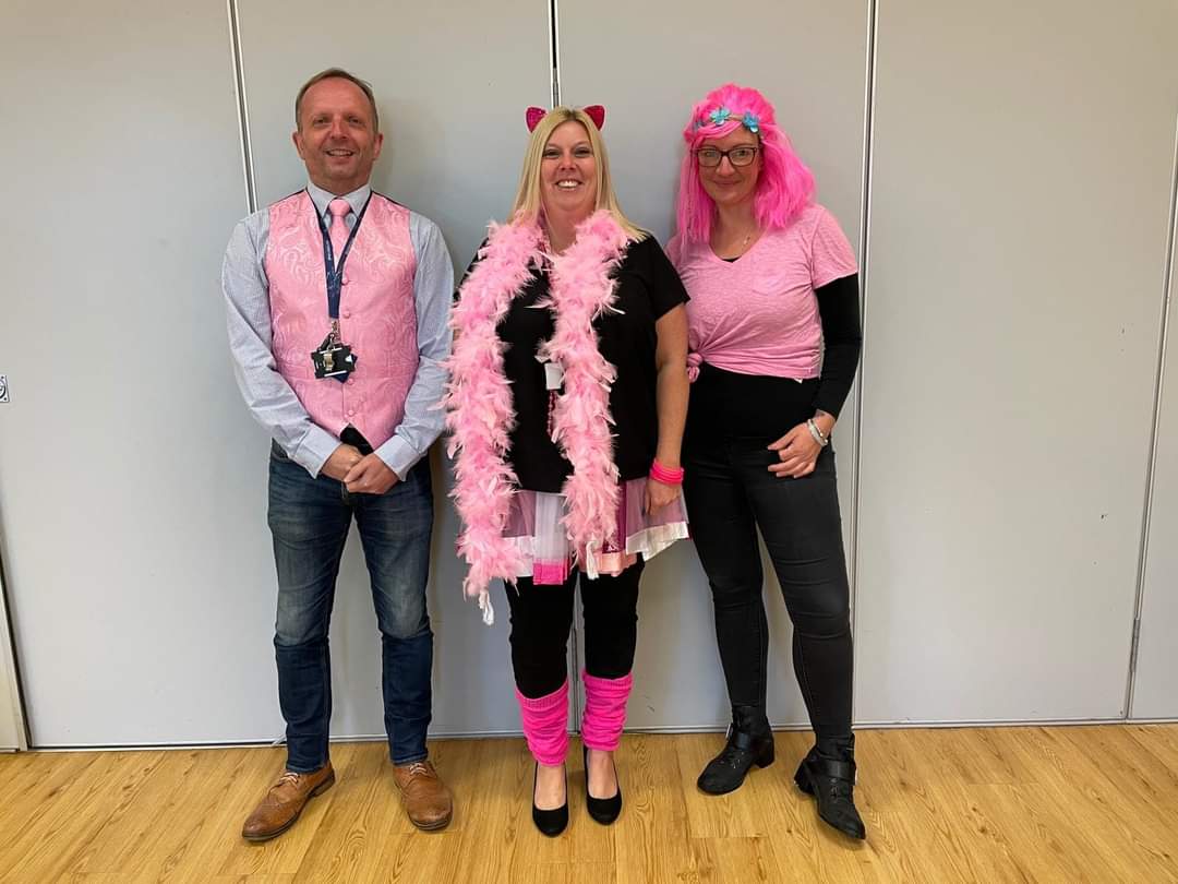 SouthfieldLuton's tweet photo. A fabulous effort from the whole school today to #WearItPink for @BreastCancerNow in memory of our own Miss Pollard. We have raised over £450 and counting! Thank you to all Luton schools who took part along with us 💗 @pioneer_trust @chantryprimary @WhitefieldLuton https://t.co/EEGwgzqQwG