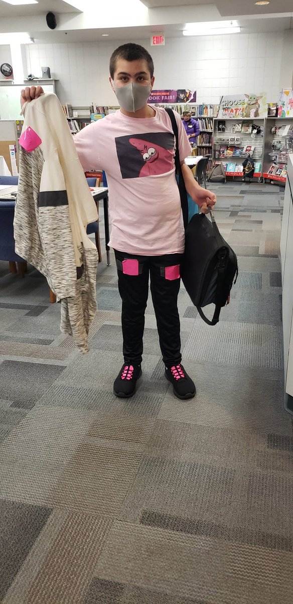 LSMSlibrary's tweet image. Great day in the LSMS library! Cookie tasting, pinkout, book fair, and mindfulness activities. #rsdlibraries