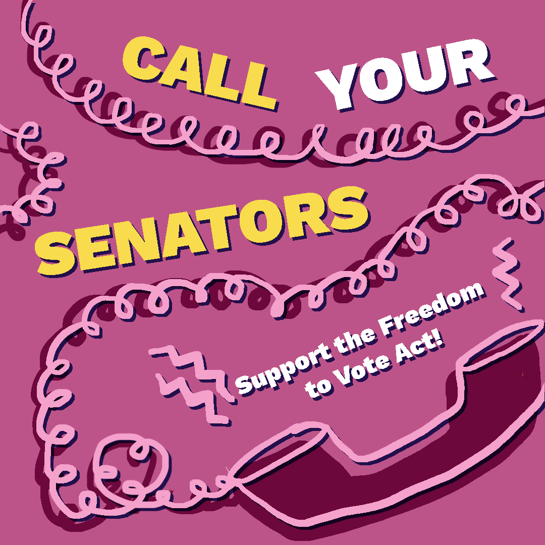 TheCivicsCenter's tweet photo. ICYMI 🚨43 states have introduced restrictive voting bills in 2021 alone. That’s why we need the Freedom to Vote Act! Make sure Congress sees your support by signing our petition and calling your Senator 📞 https://t.co/hKeH5kl5zI  #FTVA #FreedomToVoteAct https://t.co/4DYX3yHBVn