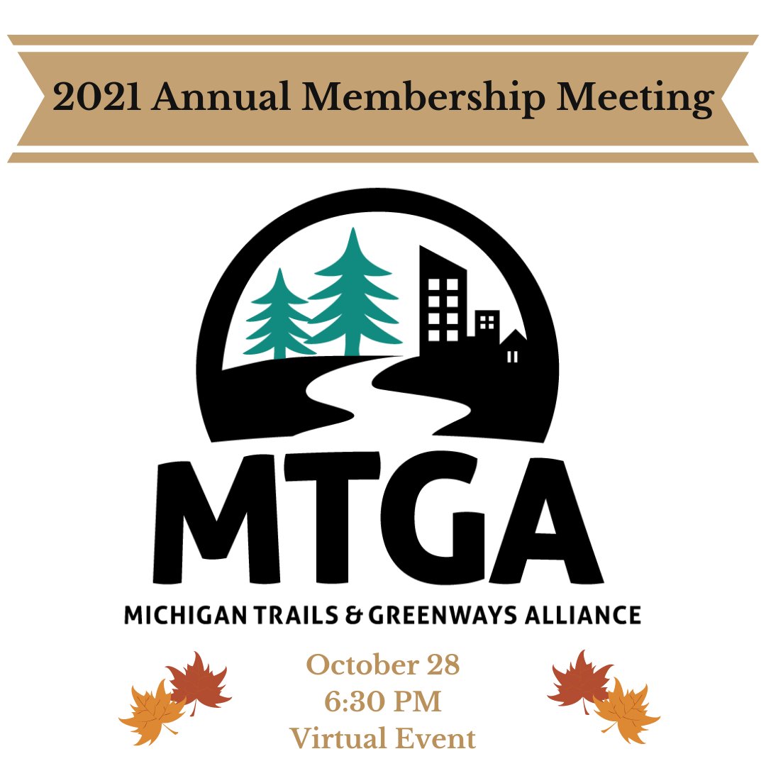 You’re invited to MTGA’s FREE, virtual Annual meeting.  Not a member?  No worries!  Join our meeting and learn about the trail initiatives MTGA has been working on. Link below.
#Michtrails #MichiganTrails
eventbrite.com/e/2021-mtga-an…