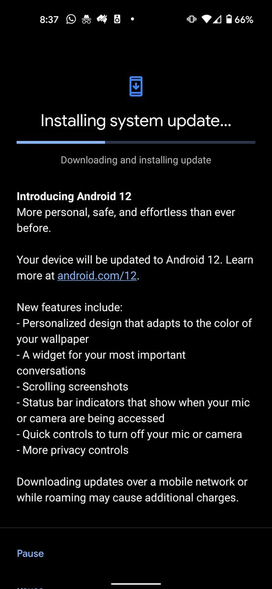 MerwynMonteiro's tweet photo. New @Telstra expert joined. But to no avail. #Pixel5 upgrade to #Android12 #Australia so I put in my wife's @amaysimAU SIM and now I am downloading the update. More info
https://t.co/1pSR6ow9Fk****** https://t.co/Ox9saUCnjh