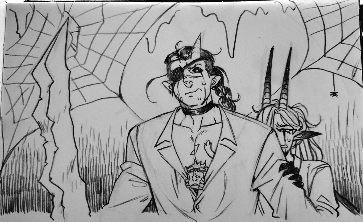 a tiefling, a fey and a little ape walk into a dungeon full of skeletons, undead and spiders,,, what could possibly go wrong? #dnd