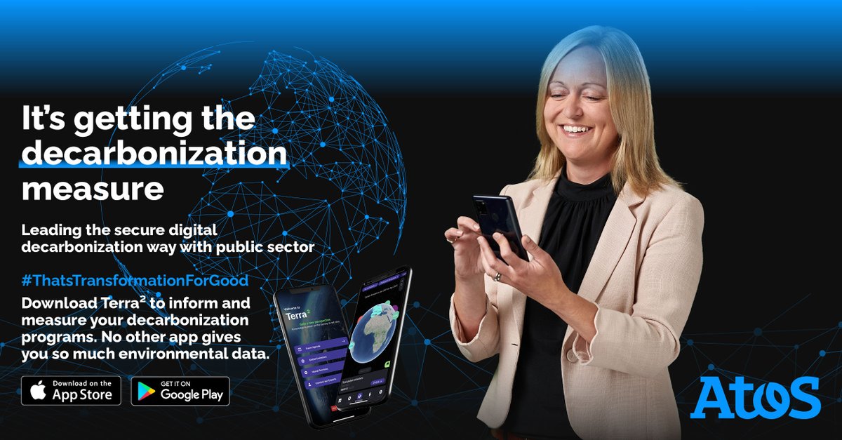 Ever wished you could easily track carbon emissions or air pollutants for your city or region? Now you can! Terra² is a ground-breaking app giving you the power of real data anytime, anywhere. 
Download Terra² now: atos.net/en/industries/…
#ThatsTransformationForGood