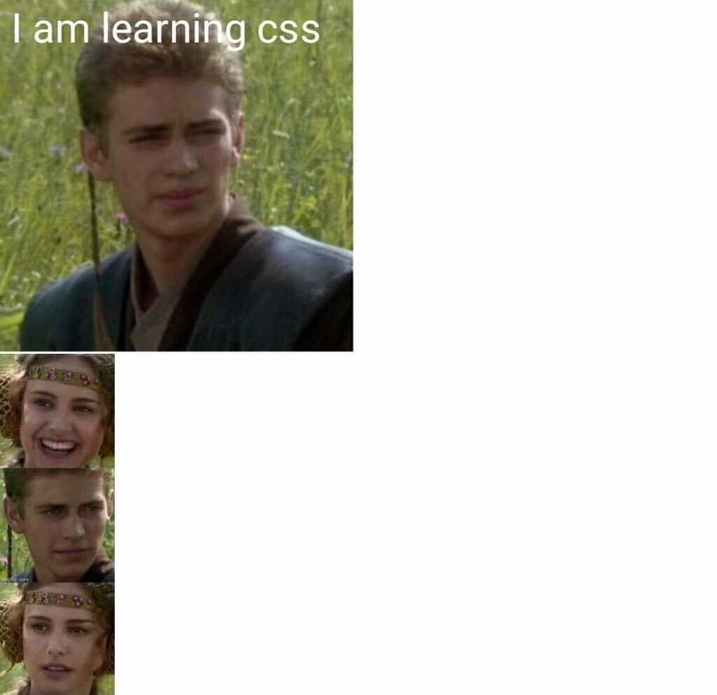 FiveSickSeven8's tweet photo. Last selfie and last meme prove how much I like M1 and how much I don’t like CSS. https://t.co/ucDyVQnXGW