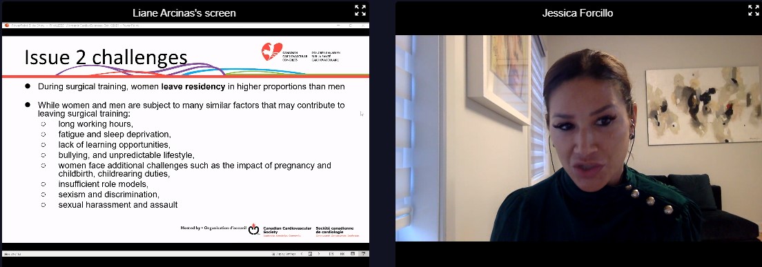 Just one of the issues women in cardiac sciences face.