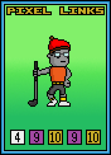 RealPeteBate's tweet photo. Minted this beauty from @Pixellinksgolf! Who wants to play me at battle golf!! #nft #pixellinks #Cardano https://t.co/lmJn9pyko6