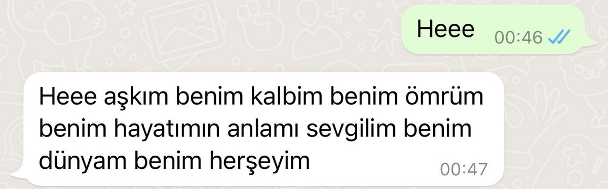Allah seni bana vermiş sevem diye