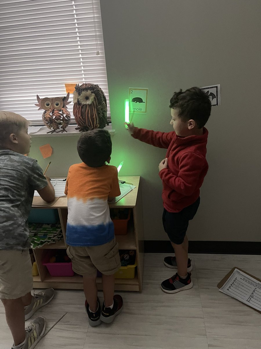PaezMrs's tweet photo. We had a blast using our chem lights to learn about nocturnal animals this week!! @TISDGOES #rockyourschool #GOseastheday🐯🖤💛 https://t.co/wJF3JVp9yv