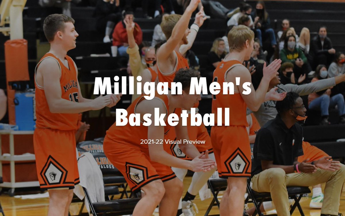 📸VISUAL PREVIEW📸

🏀<a href="/MilliganMBB/">Milligan University Basketball</a> returns NEXT WEEK! Get the scoop on this year's squad in our Visual Preview! #BuffStrong🦬

🔗bit.ly/MilliganMBB2122