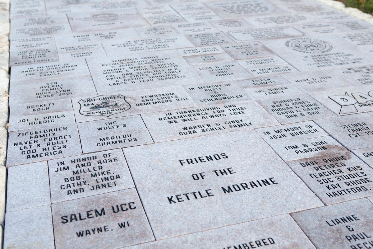 Wisconsin_911's tweet photo. Reserve a personalized brick in the Wisconsin 9/11 Memorial and become a part of the memorial forever! With your purchase, all proceeds go right back to the upkeep and maintenance of the memorial. Reserve a brick here: https://t.co/BVxVoWgcof

#911memorial #neverforget https://t.co/NLTdGHW0Zz